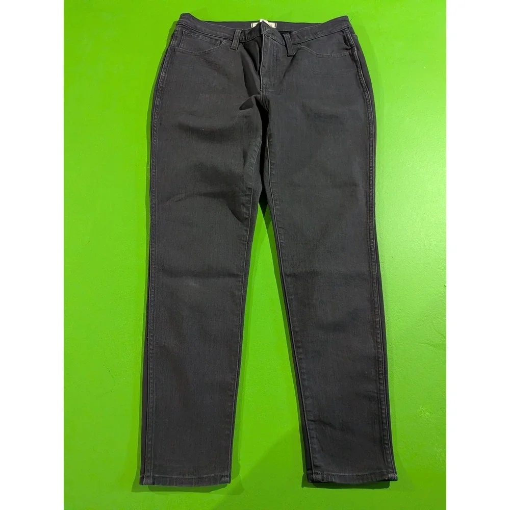 Madewell Jeans Women's Size 30 Mid Rise Roadtripper Skinny Jean Black‎
